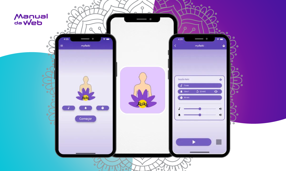 App gratuito de música Reiki 3 min para alinhar os chakras 4 Música Reiki 3 min