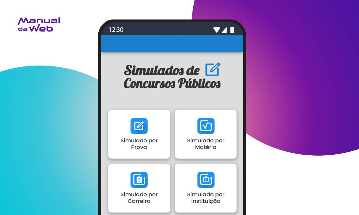 Simulado de concurso público: aplicativo gratuito com questões atualizadas 3 Simulado de concurso público