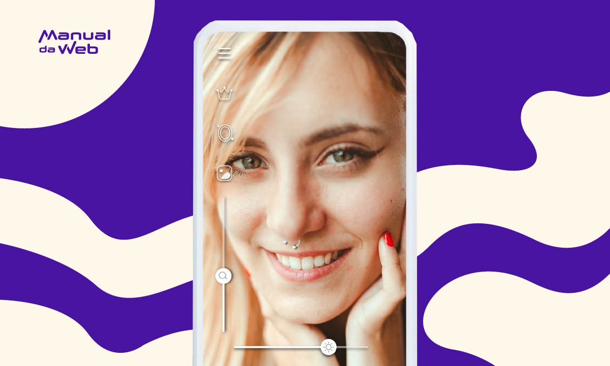 Aplicativo de espelho para celular: espelho móvel com luz 8 Espelho para celular
