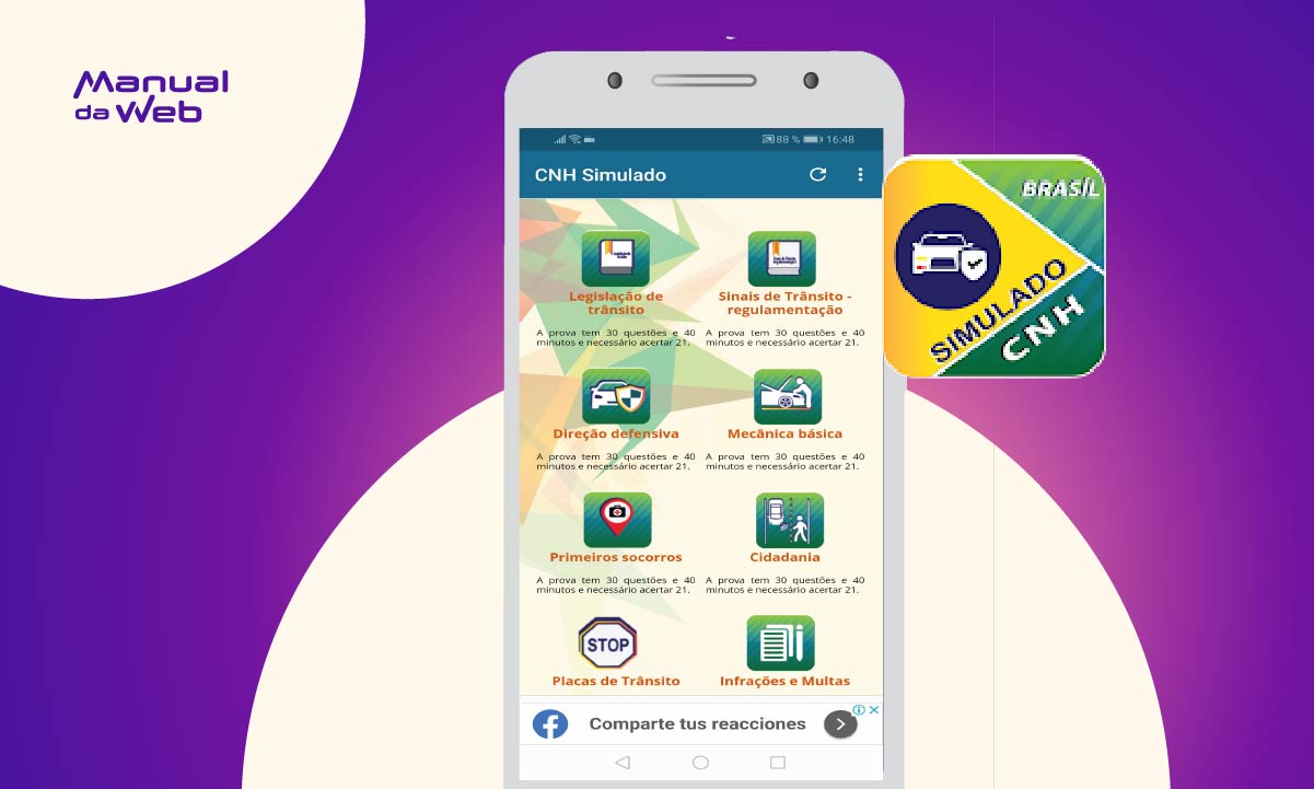 Saiba como fazer o simulado para CNH Brasil 100% online pelo celular 10 Simulado para CNH